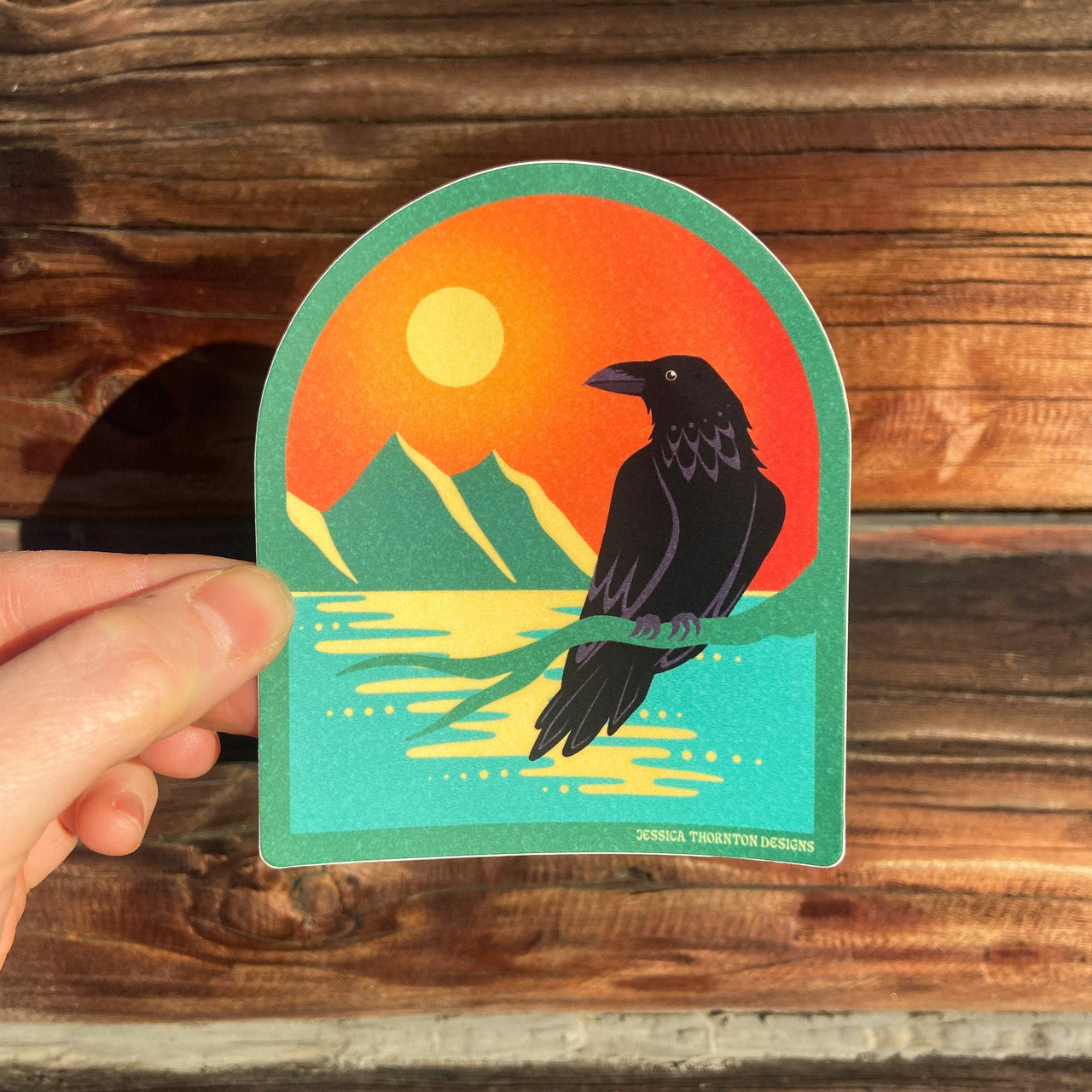 Raven Sticker - Birds of the North