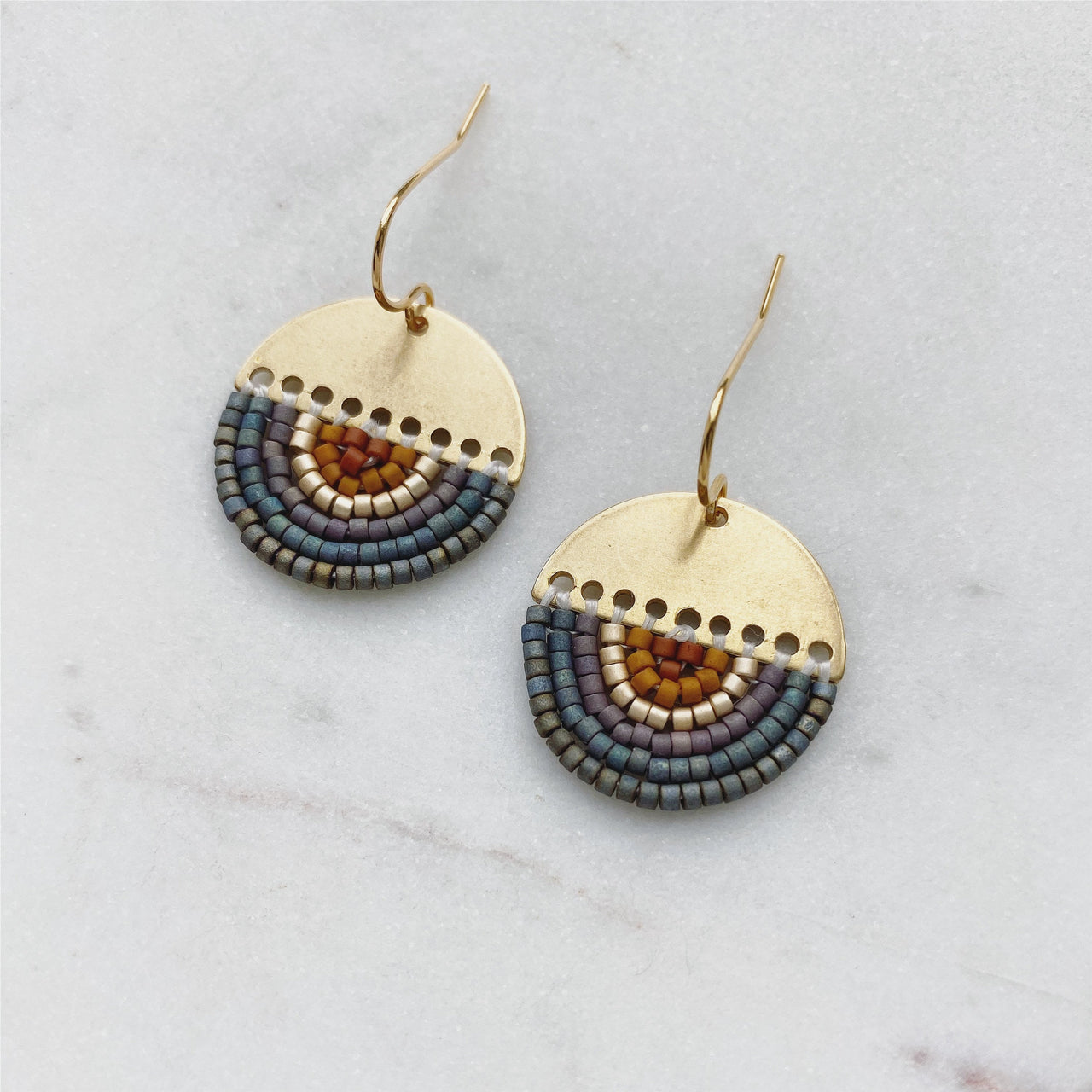 Sunset Earrings- Blue
