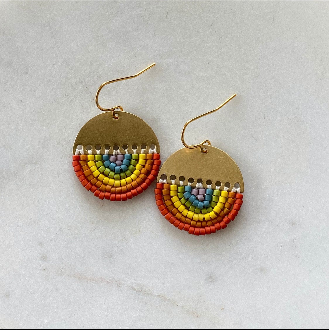 Sunset Earrings- Rainbow