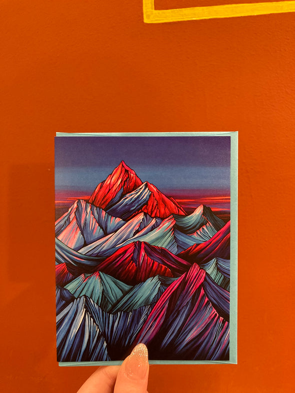 Alpenglow Greeting Card