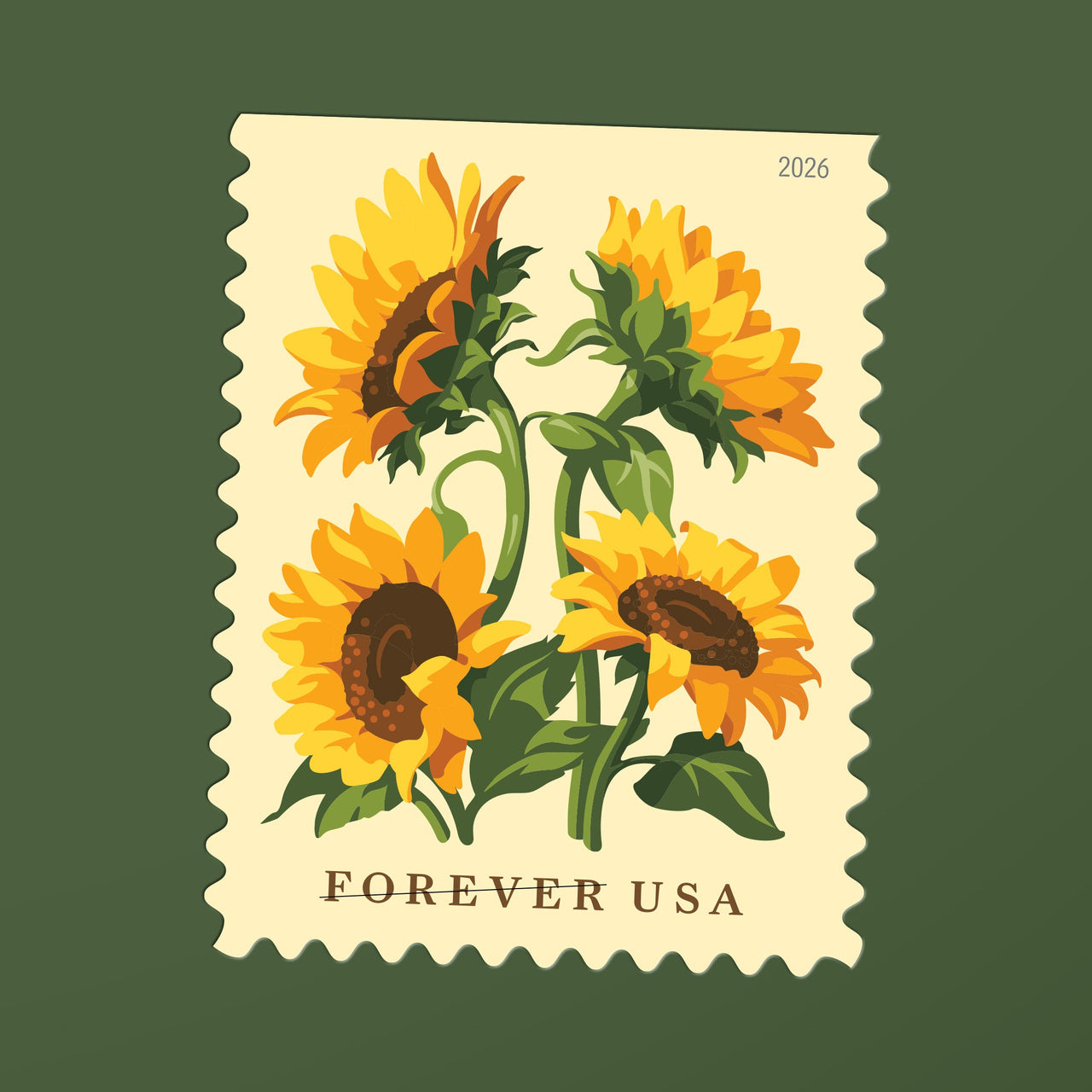 *Forever Letter Stamps: Sunflowers*
