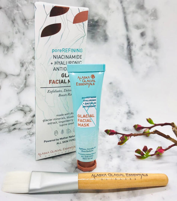 Glacial Facial Mask + Brush Kit