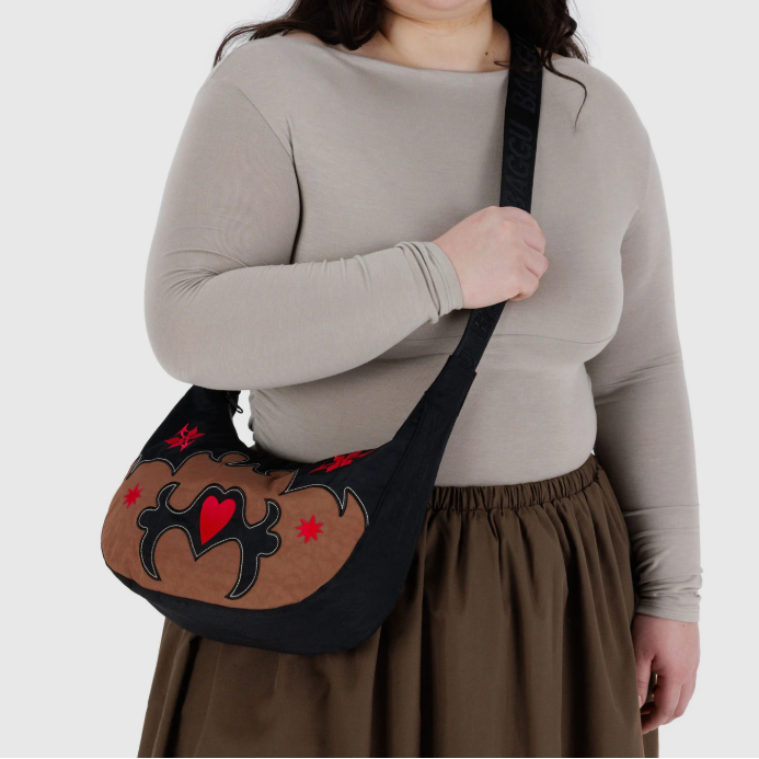 Medium Nylon Crescent Bag
