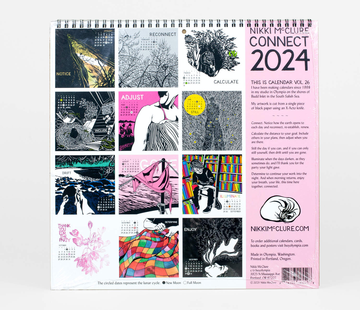 Nikki McClure 2024 Wall Calendar Kindred Post