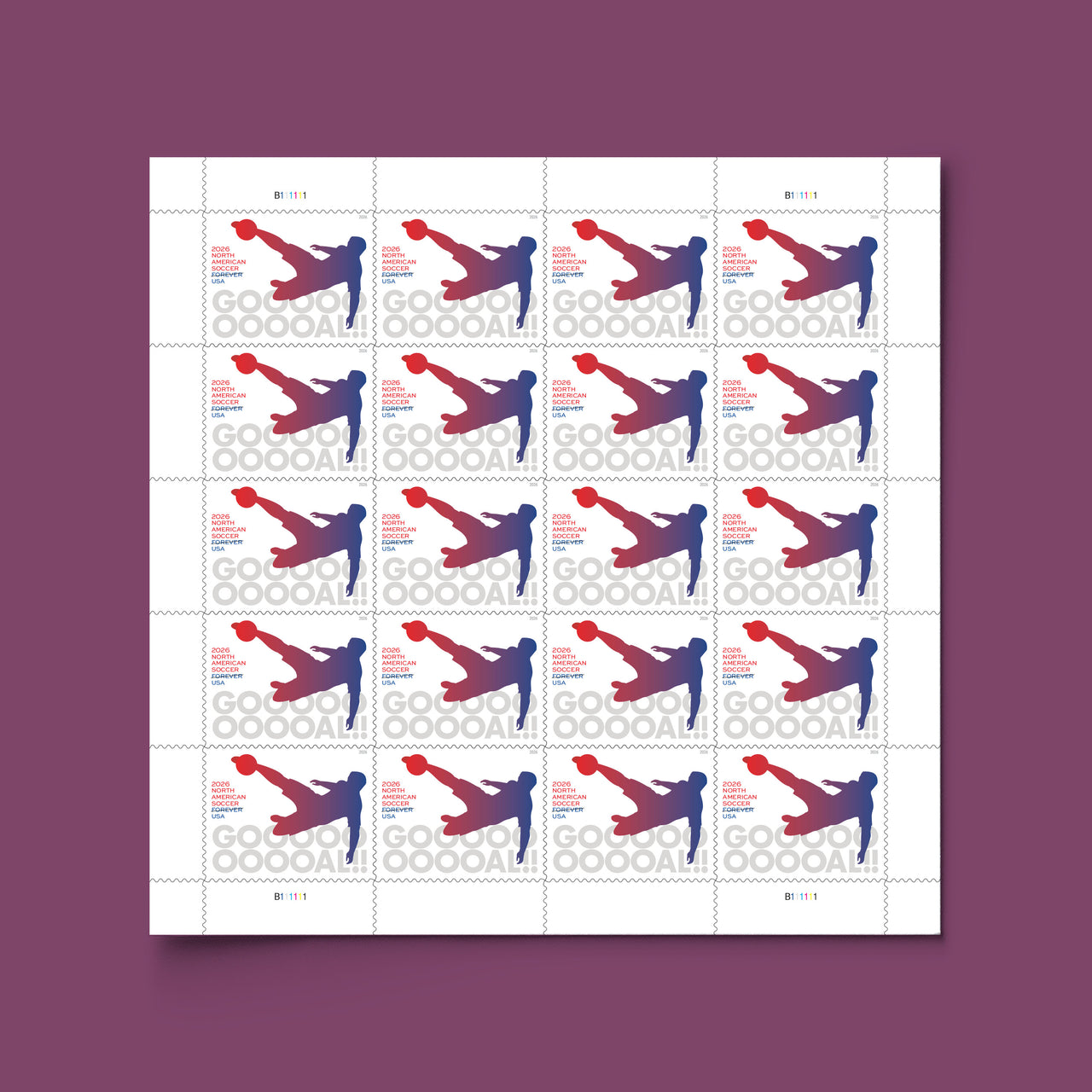*Forever Letter Stamps: North American Soccer*