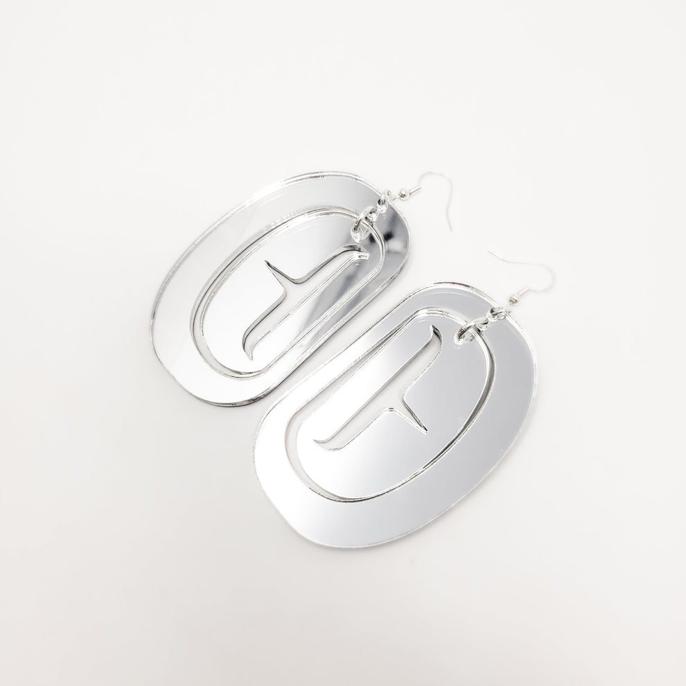 Large Ovoid - Silver Mirror