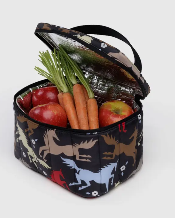 Puffy Lunch Bag - Horse Cut-Outs
