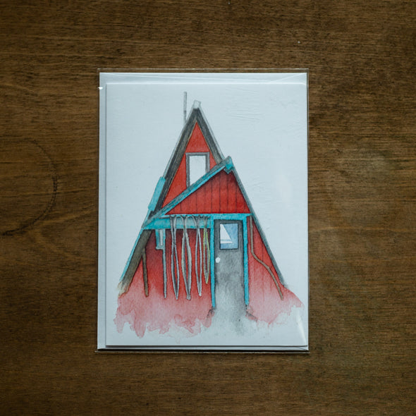 Red Cabin Card