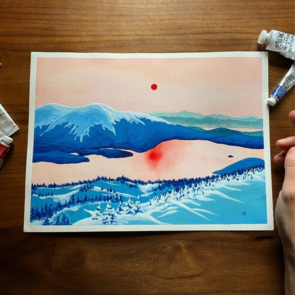 Ridge Bliss Giclee Print