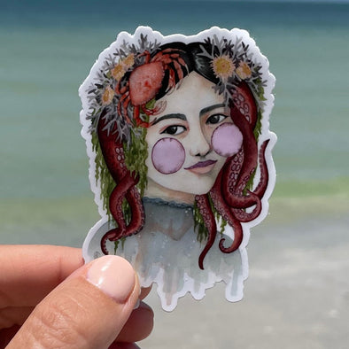Bubbles Mermaid Sticker