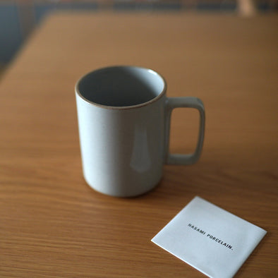 Gloss Gray Porcelain Mug - 15floz