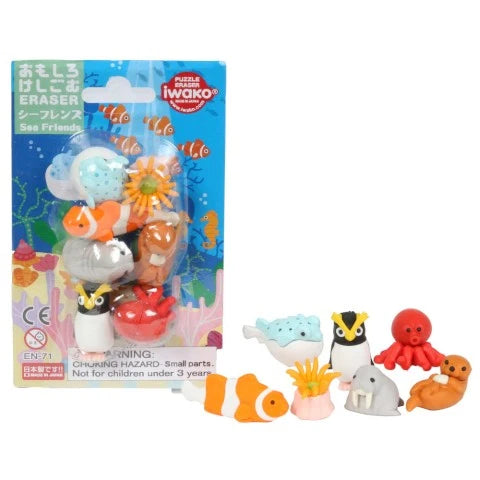Sea Friends Eraser Set