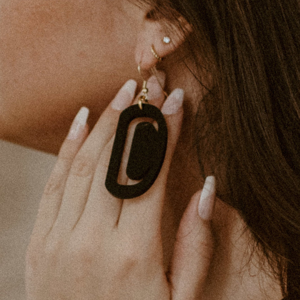 Small Crescent Ovoid - Black