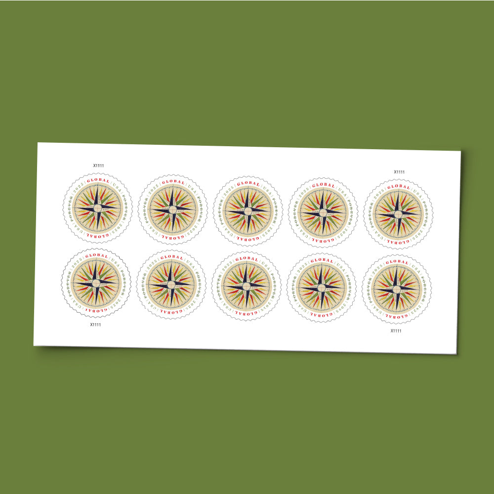 *Global Forever Stamps: 1794 Compass Rose*