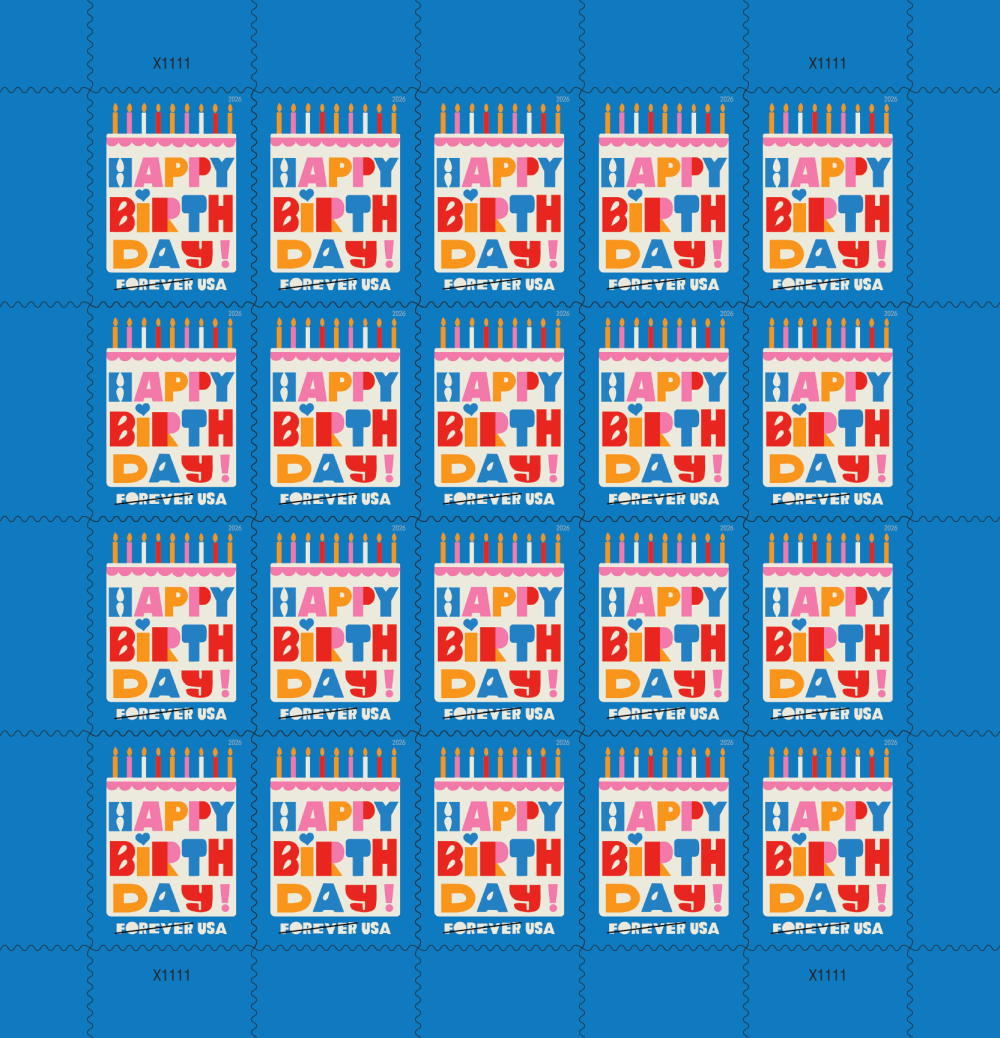 *Forever Letter Stamps: Happy Birthday*