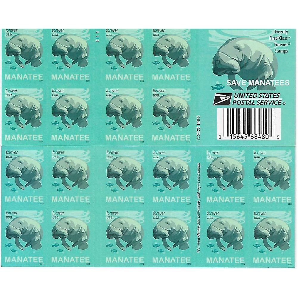 *Forever Letter Stamps: Manatees*
