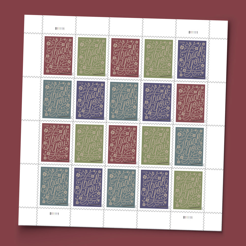 *Forever Letter Stamps: Thank You*
