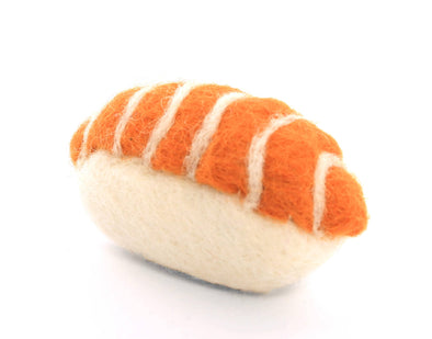 Sushi Felt Cat Toy, Salmon Nigiri