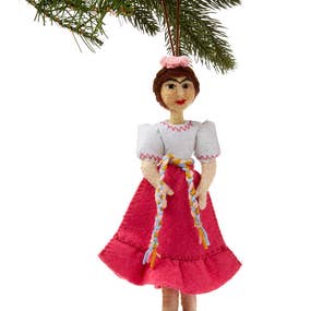 Frida Kahlo Felt Ornament