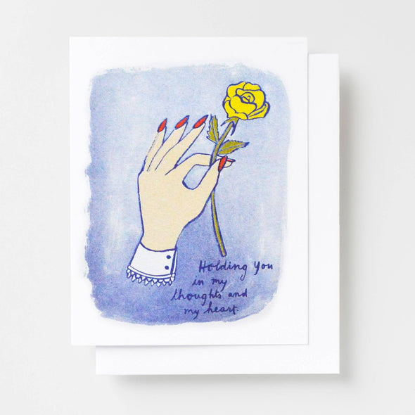 Holding You In My Thoughts Risograph Card