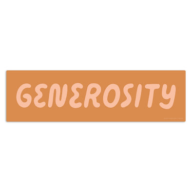 Generosity Sticker