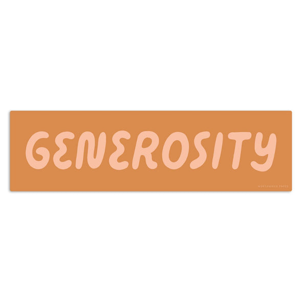Generosity Sticker