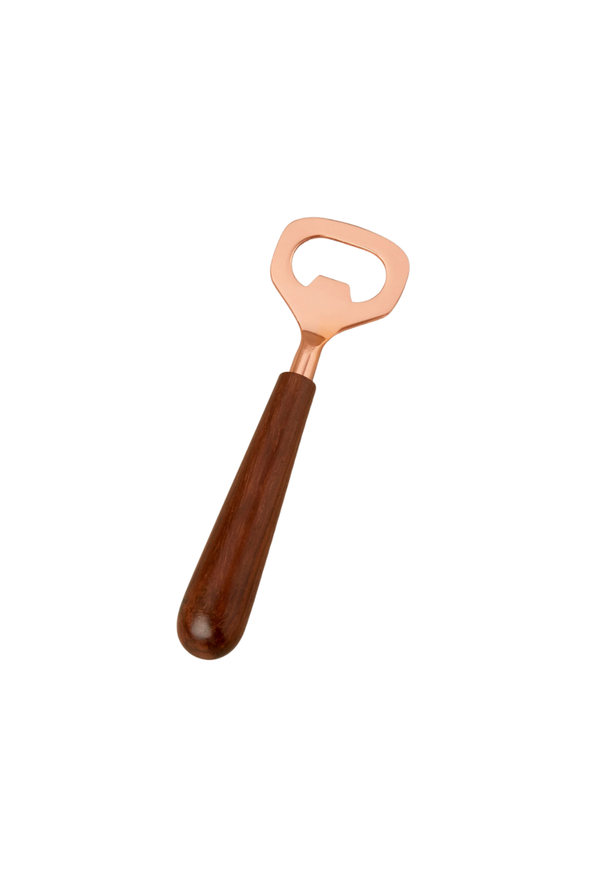 Copper and Wood Bottle Opener