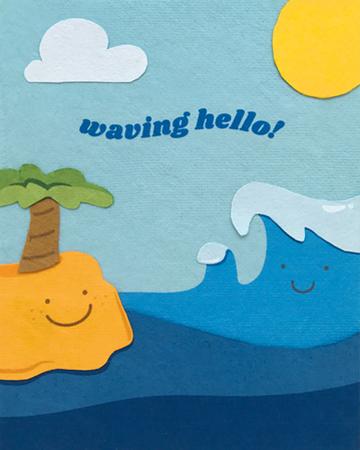 Waving Hello Card