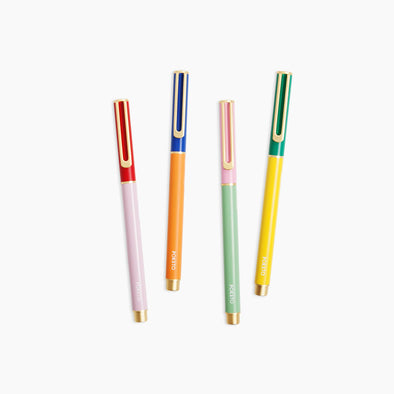 Colorblock Cap Pen - Pack of 4