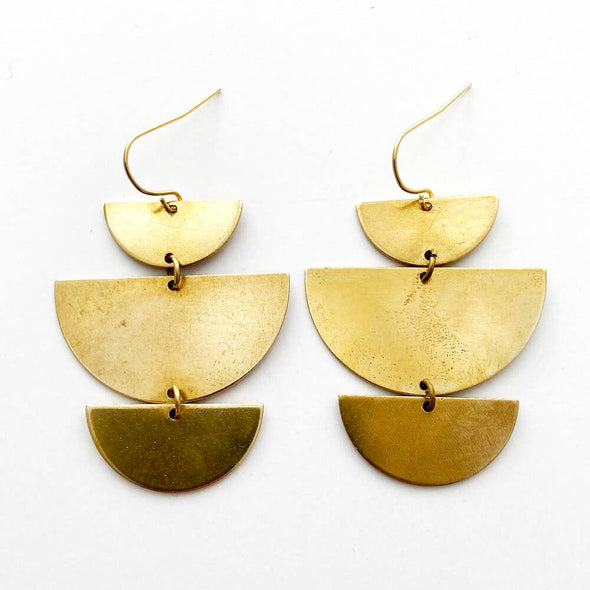 Brass Earrings No. 29