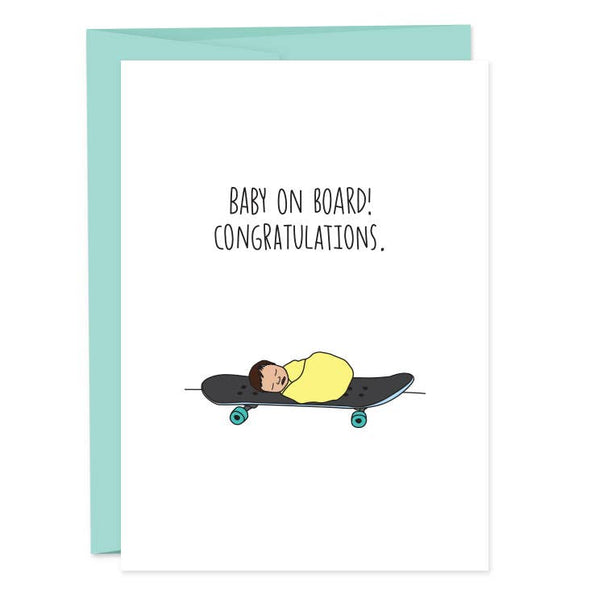 Baby On Board Greeting Card
