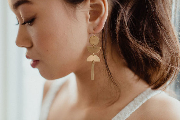 Brass Earrings, No. 30