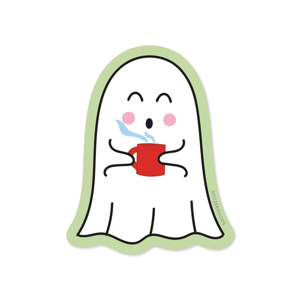 Ghost Mug Sticker