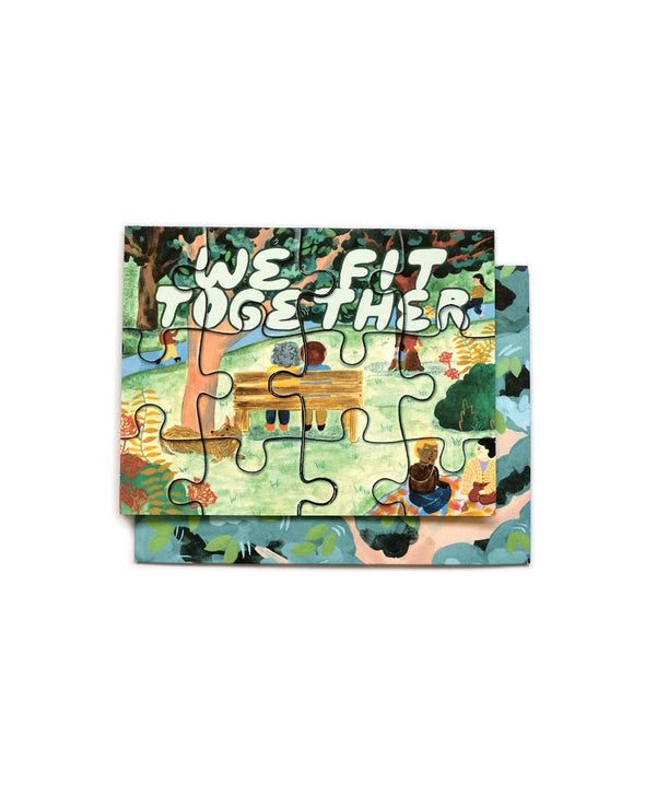 Fit Together Puzzle Die Cut Card