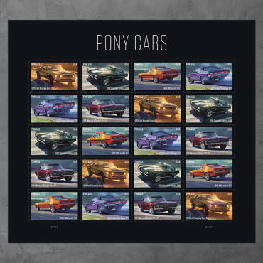 *Forever Letter Stamps: Pony Cars*