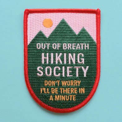 The Out of Breath Hiking Society Embroidered Patch