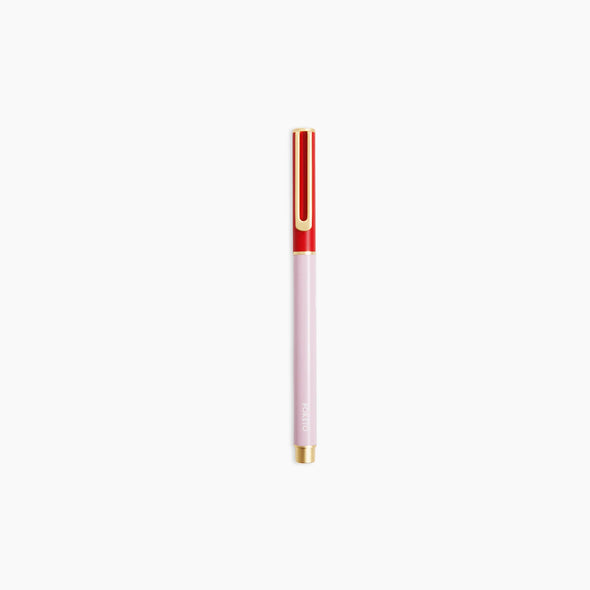 Colorblock Cap Pen - Coral Lavender