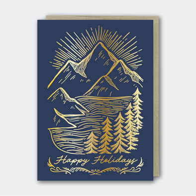 Holiday Mountainscape Card