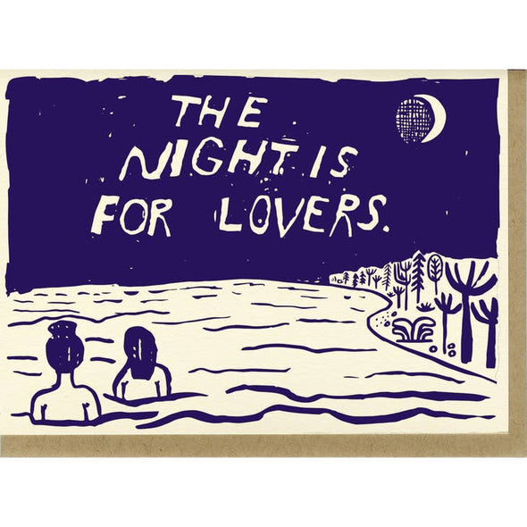 The Night Letterpress Card