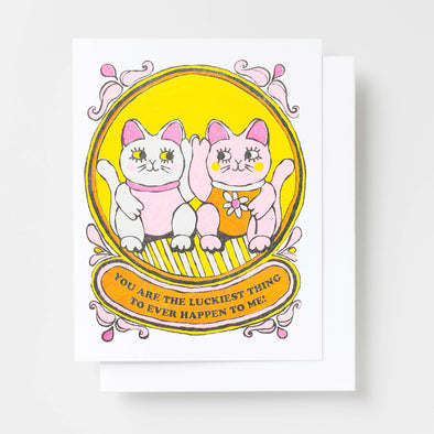 Luckiest Thing Ever Risograph Card