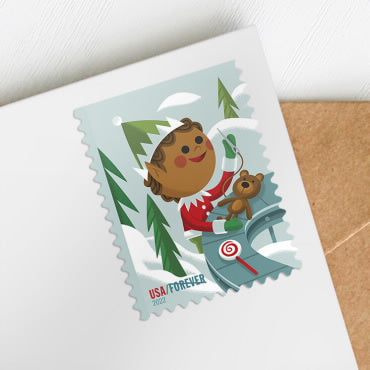 *Forever Letter Stamps: Holiday Elves*