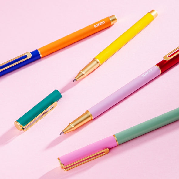 Colorblock Cap Pen - Pack of 4