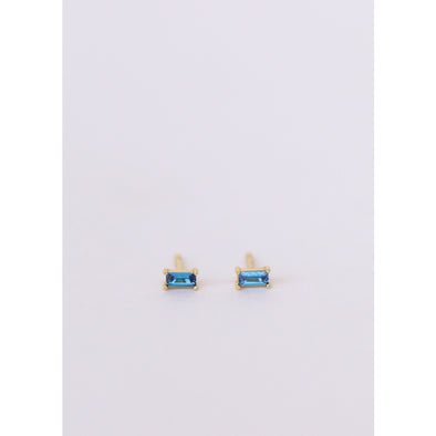 Sapphire Baguette Earrings