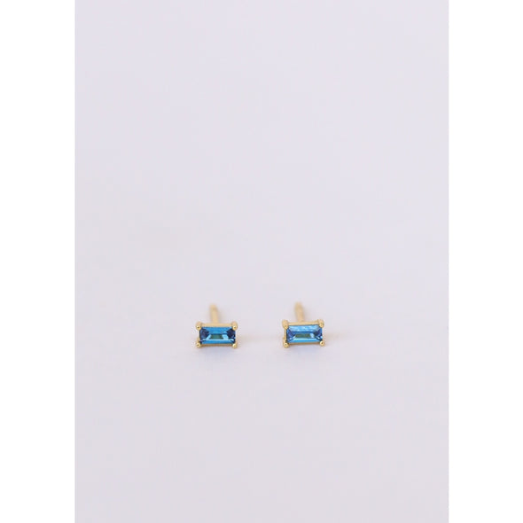 Sapphire Baguette Earrings