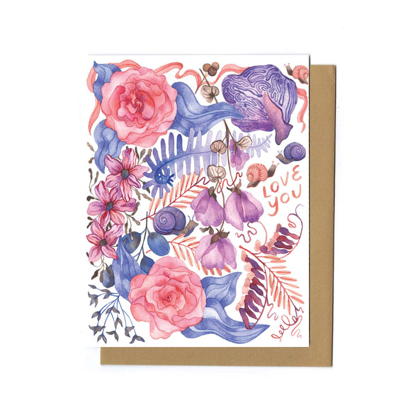 Botanical Love You Card