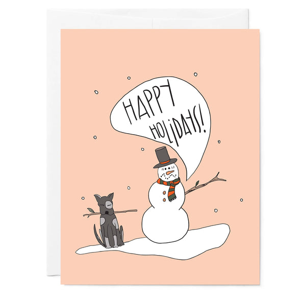 Stolen Arm Snowman | Holiday Greeting Card