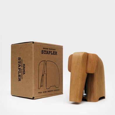 Wooden Mama Elephant Stapler