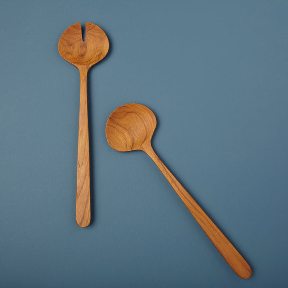 Teak Oval Serving Set