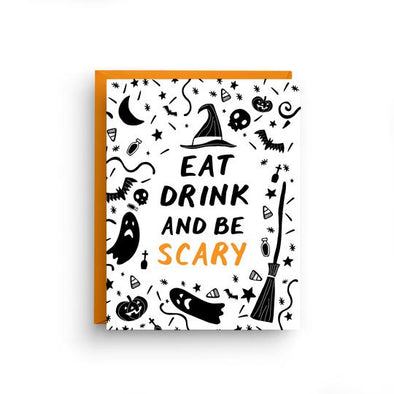 Eat Drink and Be Scary Card