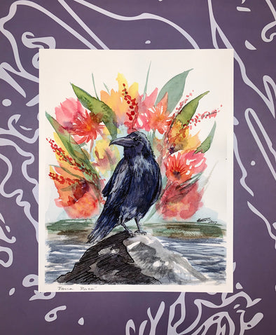 Fauna Raven Print